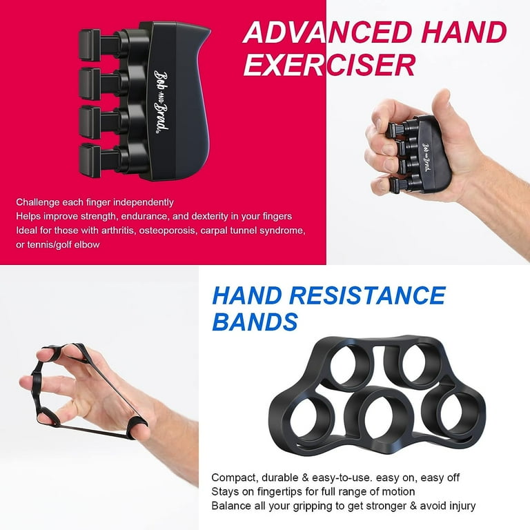 Bob and Brad Hand Grip Strengthener Kit Counter (5 Pack