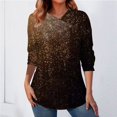 thumbnail image 3 of Gibobby Blusa Mujer Primavera y otoño pantalones cortos de manga corta Jacquard Plaid Ice Silk Loungewear Loungewear（Negro， L), 3 of 4
