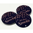 thumbnail image 3 of Inkdotpot Real Rose Gold Foil Let Love Sparkle Wedding Tags Favor Hang Paper Tags 100 Pieces, 3 of 7