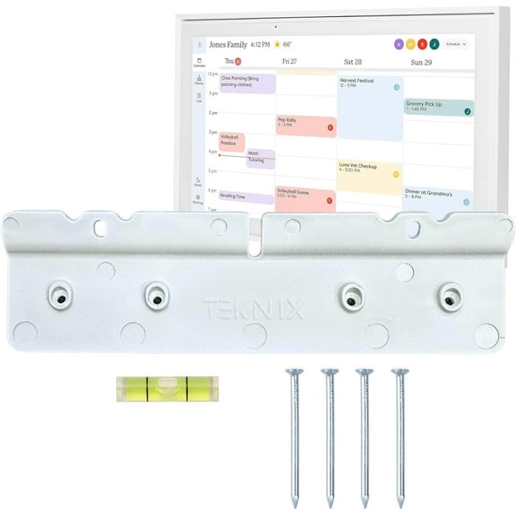 No-Stud, No-Drill Wall Mount for Skylight Calendar (15 inch) - Easy DIY Installation, No Anchors or Screws Needed, Damage-Free, Secure Hold, Only a Hammer Required, Hardware Included