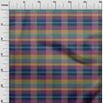 thumbnail image 2 of oneOone Cotton Cambric Dark Navy Blue Fabric Madras Check Diy Clothing Quilting Fabric Print Fabric By Yard 56 Inches Wide, 2 of 4