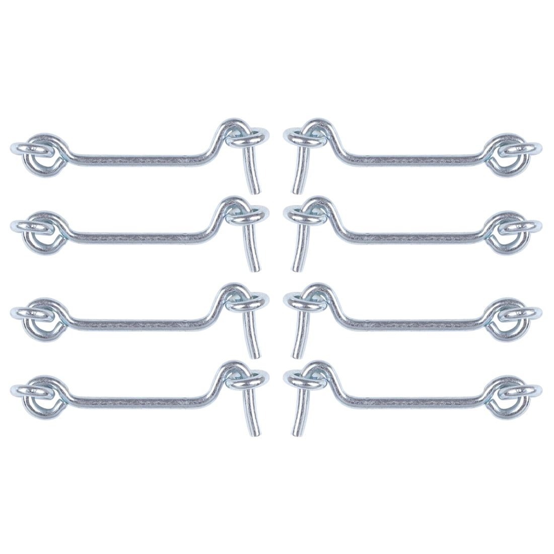 2.5 Inch Cabin Hook Plating Finish Galvanized Iron for Door Cupboard Shed Lock Catch Eye Hook Latch 8pcs