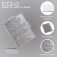 thumbnail image 2 of Cuaderno grande líneas Eccolo, cubierta flexible, escr. 256 pgs. marfil, cinta, apertura plana, escritorio, Sé audaz (gris, 8x10"), 2 of 3