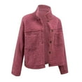 thumbnail image 7 of Autumn Winter Women's Teddy Jacket Fashion Lapel Collar Cozy Warm Outerwear Coat, 7 of 7