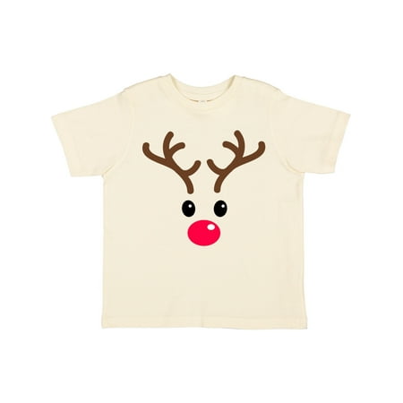 

Inktastic Reindeer Face Gift Toddler Boy or Toddler Girl T-Shirt