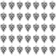 thumbnail image 1 of 1 caja con 100 dijes de uva a granel, dijes vintage de plata, aleación de metal, mini dije tibetano de fruta., 1 of 6