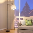 thumbnail image 1 of Floor Lamps for Living Room with Color Temperatures LED Bulb Standing Lamp Tall with Adjustable Shade Tall Lamps for Bedroom Office Classroom Dorm Room Apartment W Bulb Includ, 1 of 7