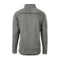 thumbnail image 3 of Men's Cutter & Buck Heather Gray Minnesota Golden Gophers Big & Tall Mainsail Sweater-Knit Half-Zip Jacket, 3 of 3