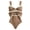 Camel, variant on Women's Bow Knot One Piece Swimsuit, Tummy Control Bathing Suit for Beach Vacation