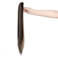 thumbnail image 4 of AynnQueen Ponytail Extension Claw Clip in Pony Tails Hair Extensions Synthetic Wavy Straight Secret Ponytail Hairpiece 18/21 Inch, 4 of 5