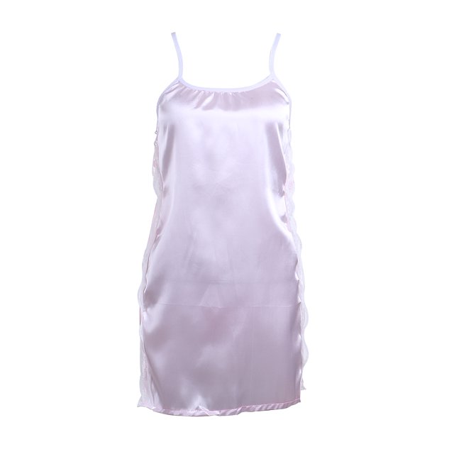VISgogo, lencería Sexy para mujer, sin mangas, Color puro, vestido de encaje con tirantes, ropa de dormir dividida, picardías, camisón VISgogo moda