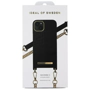 iDeal of Sweden Phone Necklace Case for  iPhone 13 - Jet Black Croco