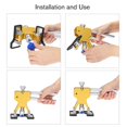 thumbnail image 3 of Auto Body Repair Tool Slide Hammer Dent Lifter Paintless Dent Repair Tools Glue Tabs Suction Cups Car Dent Puller, 3 of 8