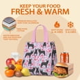 thumbnail image 5 of French Bulldog and Flower Insulated Lunch Bag for Women & Adults,Large Portable Soft Cooler Lunch Bag,Thermal Food Storage Tote with Pearl Cotton,8.66L,8.75x5.75x9.5 Inch, 5 of 6