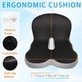 thumbnail image 2 of Cojín Watshyon Ergonómico de Espuma Viscoelástica para Espalda y Asiento, 2 of 6