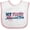 White and Pink, variant on Inktastic My First Memorial Day Grunge with Fireworks Boys or Girls Baby Bib