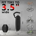 thumbnail image 5 of ZeenArt Swivel Bike Wall Mount, Bike Hangers for Garage, Space Saving Wall Bike Rack, 2 Pcs, 5 of 7