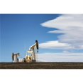 thumbnail image 1 of Posterazzi DPI12277136 Two Pumpjacks on A Hill with Dramatic Clouds in The Blue Sky - Alberta Canada Poster Print - 19 x 12 in., 1 of 1