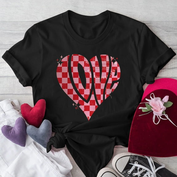 Itsame Summer Casual Loose T-Shirt for Womens Printed Oversized Short Sleeved Tops Round Neck Blouses Black Size S