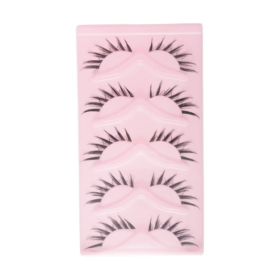 Unique Bargains 5 Pair Dense False Eyelashes for Makeup Black B81