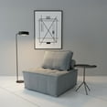 thumbnail image 4 of Ilios Innova | Sillón Individual Turin Gris, Tapizado de Lino y Espuma con Estructura Memory Foam, Diseño Moderno., 4 of 9