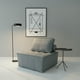 thumbnail image 4 of Ilios Innova | Sillón Individual Turin Gris, Tapizado de Lino y Espuma con Estructura Memory Foam, Diseño Moderno., 4 of 9