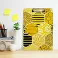 thumbnail image 6 of FMSHPON Geometric Honey Clipboard Hardboard Wood Nursing Clip Board and Pull for Standard A4 Letter 13x9 inches, 6 of 7