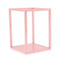 thumbnail image 1 of Estante de metal para plantas Estante para flores Estante de exhibición Estante de Estante de almacenamiento Estantería Natural Rosa corto BLESIY Soporte de exhibición de la torta rectangular, 1 of 8