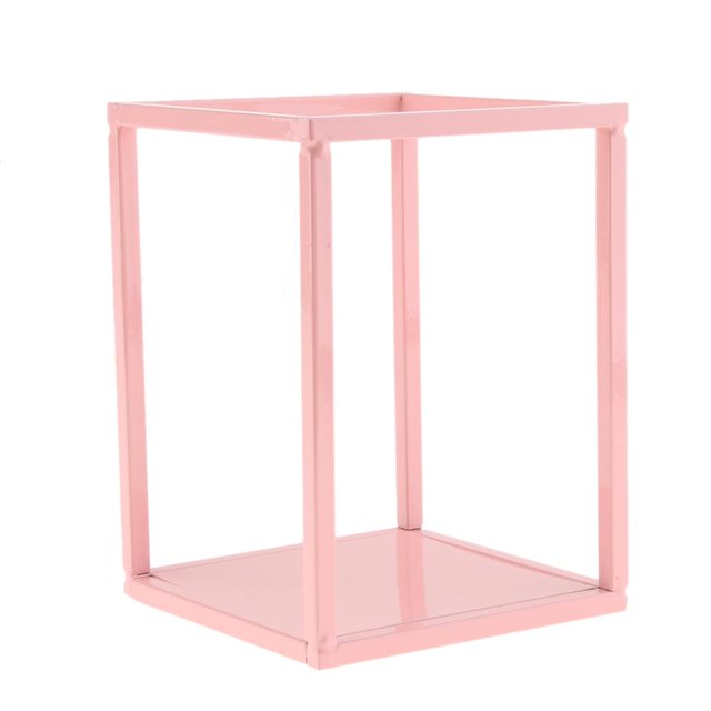 Estante para pntas Estante para flores Estante de exhibición Estante de Estante de almacenamiento Estantería Natural Rosa corto perfecl Soporte de exhibición de la torta rectangular