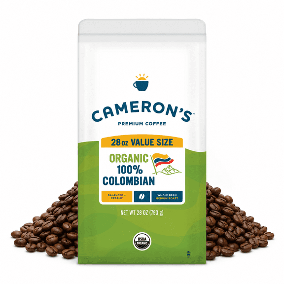 Organic 100% Colombian Whole Bean Coffee 28oz
