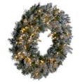 thumbnail image 3 of Vickerman 24" Frosted Douglas Fir Artificial Pre-Lit Wreath, Warm White 3mm LED Wide Angle Lights., 3 of 6