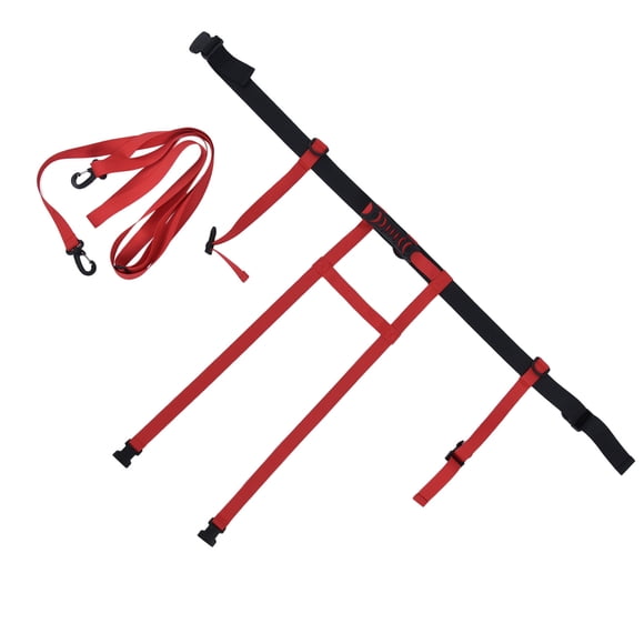 Ski Training  Ropes, Training Ski  Adjustable Straps Integrated  Handle Comfortable Feel  For Outdoor For Kids Red