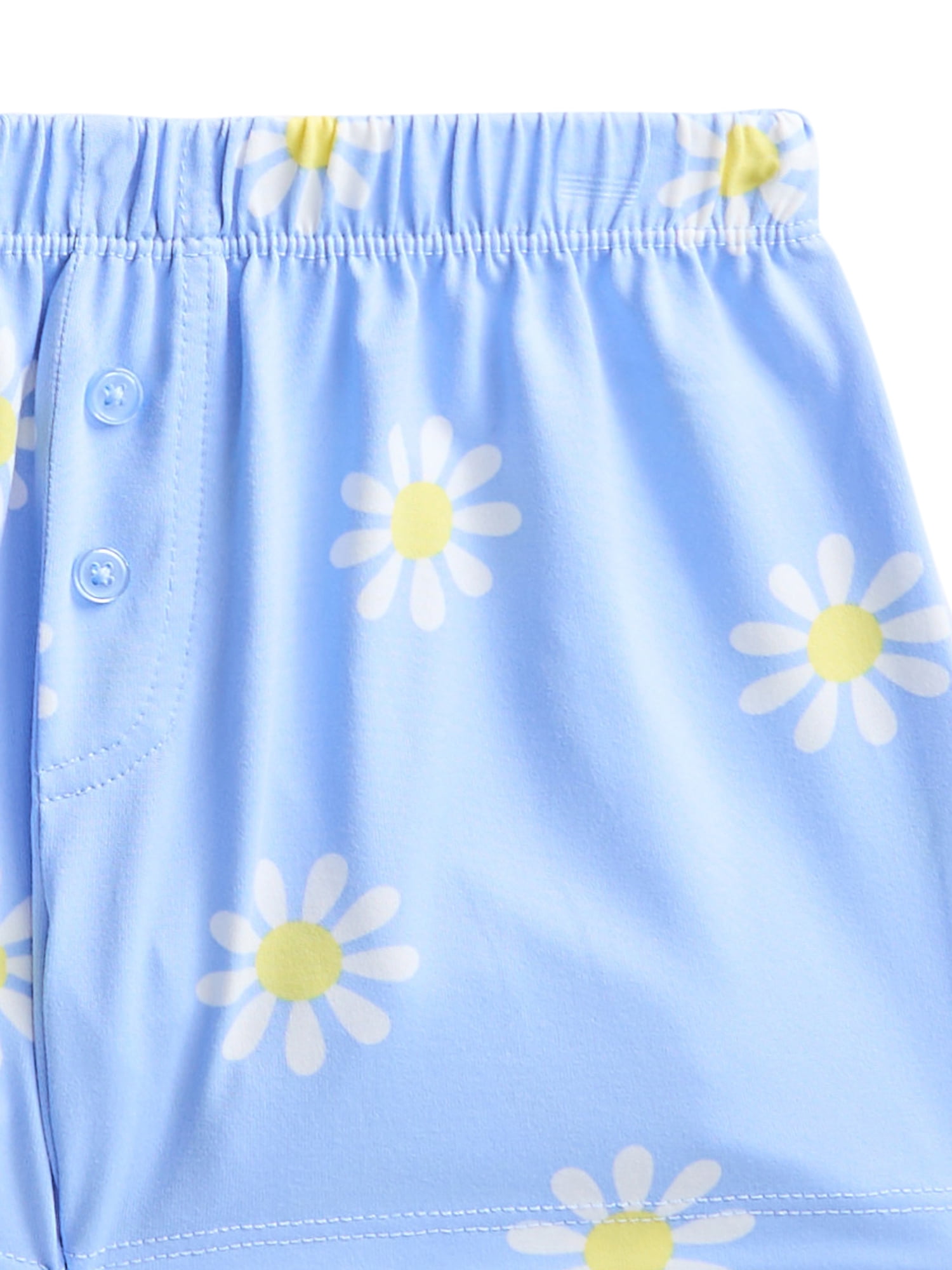 Wonder Nation Girls Short Sleeve Tee and Shorts Pajama Set, 2-Piece, Sizes 4-18