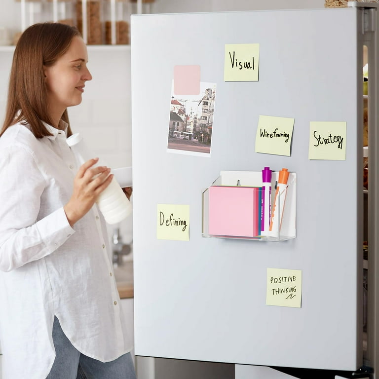 MaxGear Magnetic Marker Holder Acrylic Pen Organizer for Fridge