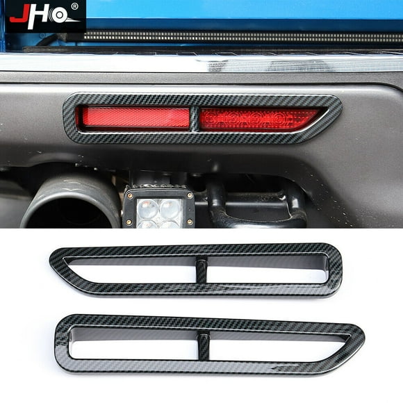 ABS Carbon Fiber Car Rear Fog Light Trim Cover for Ford F150 Raptor 2017 - 2020-