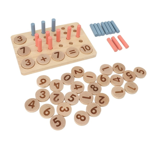 Math Manipulatives Toys, Cognitive Development Safe Counting Number Blocks and Sticks for Kids