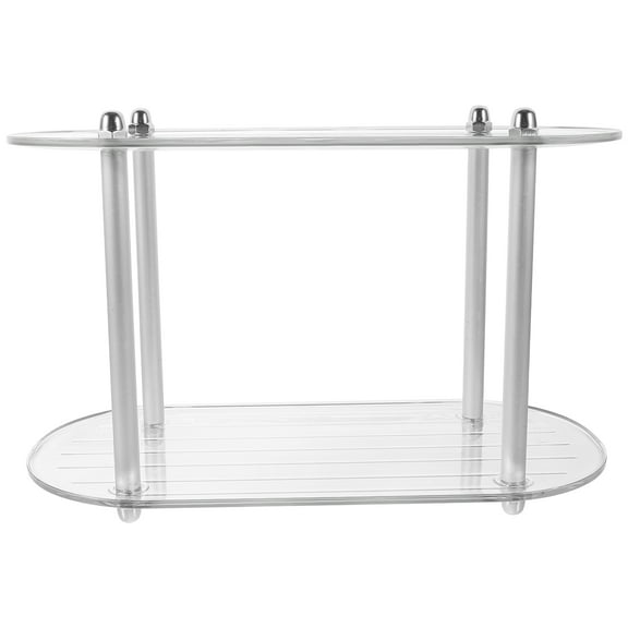 MUSEYA Transparent Storage Rack for Display Made of PET and Stainless Steel Practical and SpaceSaving 7.87 Inches