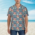 thumbnail image 4 of Lsque Popcorn pattern Hawaiian Shirt for Men, Unisex Summer Beach Casual Short Sleeve Button Down Shirts-, 4 of 9