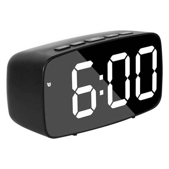 Toystoory Despertador Digital electrónico Despertador Dormitorio Pantalla de temperatura junto a la cama Termómetro Snooze Calendario de fecha Accesorios para electrodomésticos Tipo 3