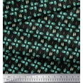 thumbnail image 2 of Soimoi Black Poly Georgette Fabric Colorful Bottle Decor Fabric Printed Yard 52 Inch Wide, 2 of 3