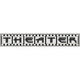 thumbnail image 2 of Jacobs, Cindy 24x7 White Modern Wood Framed Museum Art Print Titled - Theater Sign, 2 of 4
