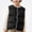 Black, variant on Afuyipoi Kids Button Down Quilted Jacket Sleeveless Puffer Winter Warm Gilet Size 2-10 Khaki Size 2T