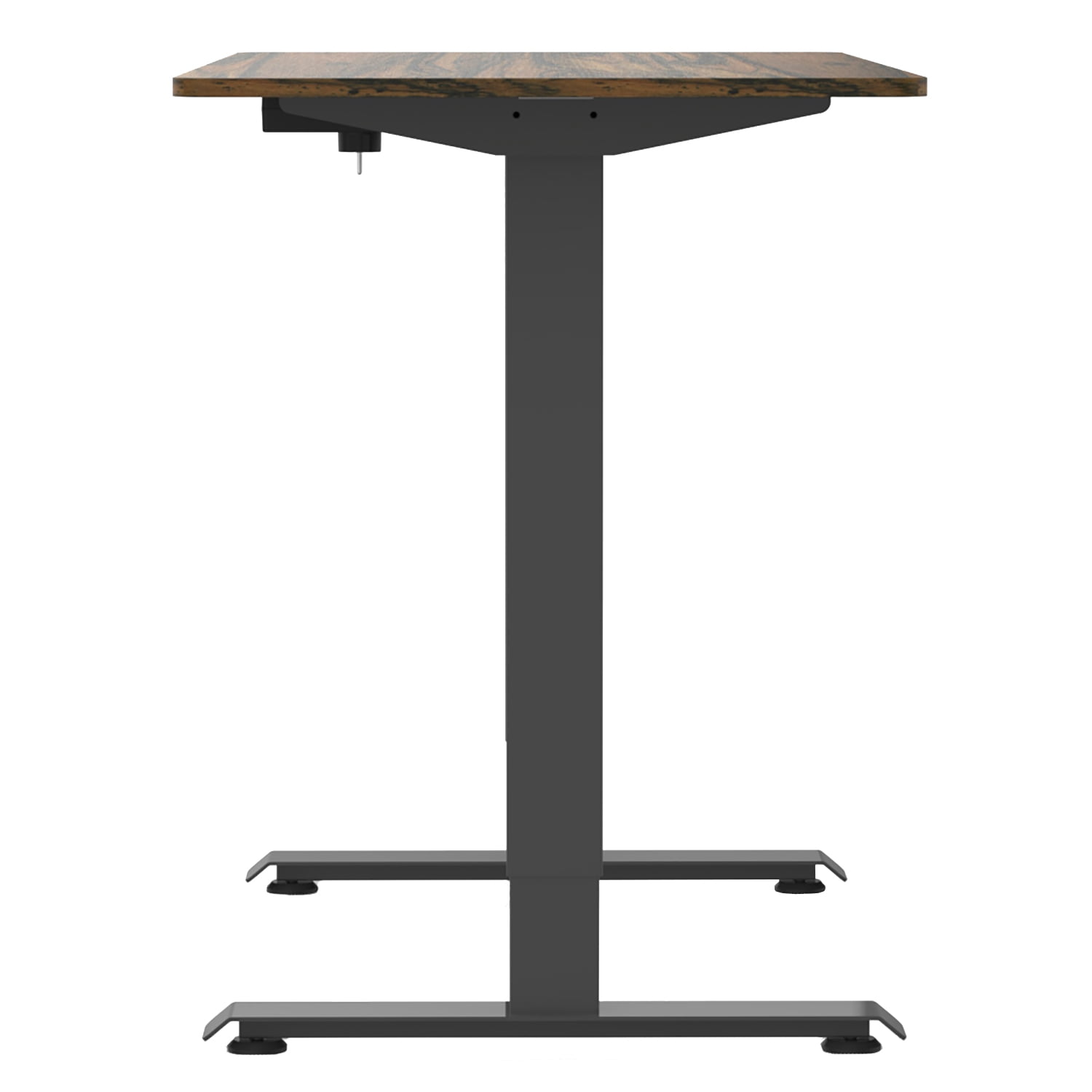 Furniture of America Trevo Metal Adjustable Office Desk, Dark Brown