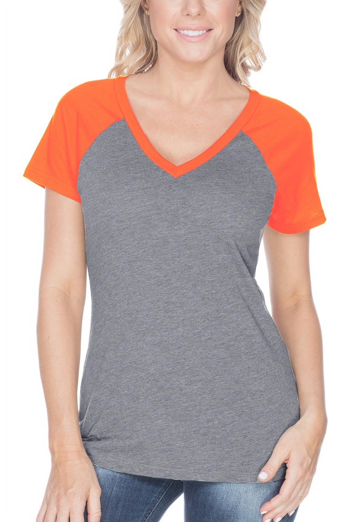 Kavio Sheer Jersey Raglan Tee For Girls 3-6X – Contrast V-Neck & 3/4 Sleeves, Soft Cotton Blend