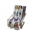 thumbnail image 4 of Animal Soft Flannel Fleece Throw Blanket, Colorful Butterflies Flying Composition Summertime Seasonal Animals Print, Cozy Plush for Indoor and Outdoor Use, 60" x 80", Multicolor, by Ambesonne, 4 of 6