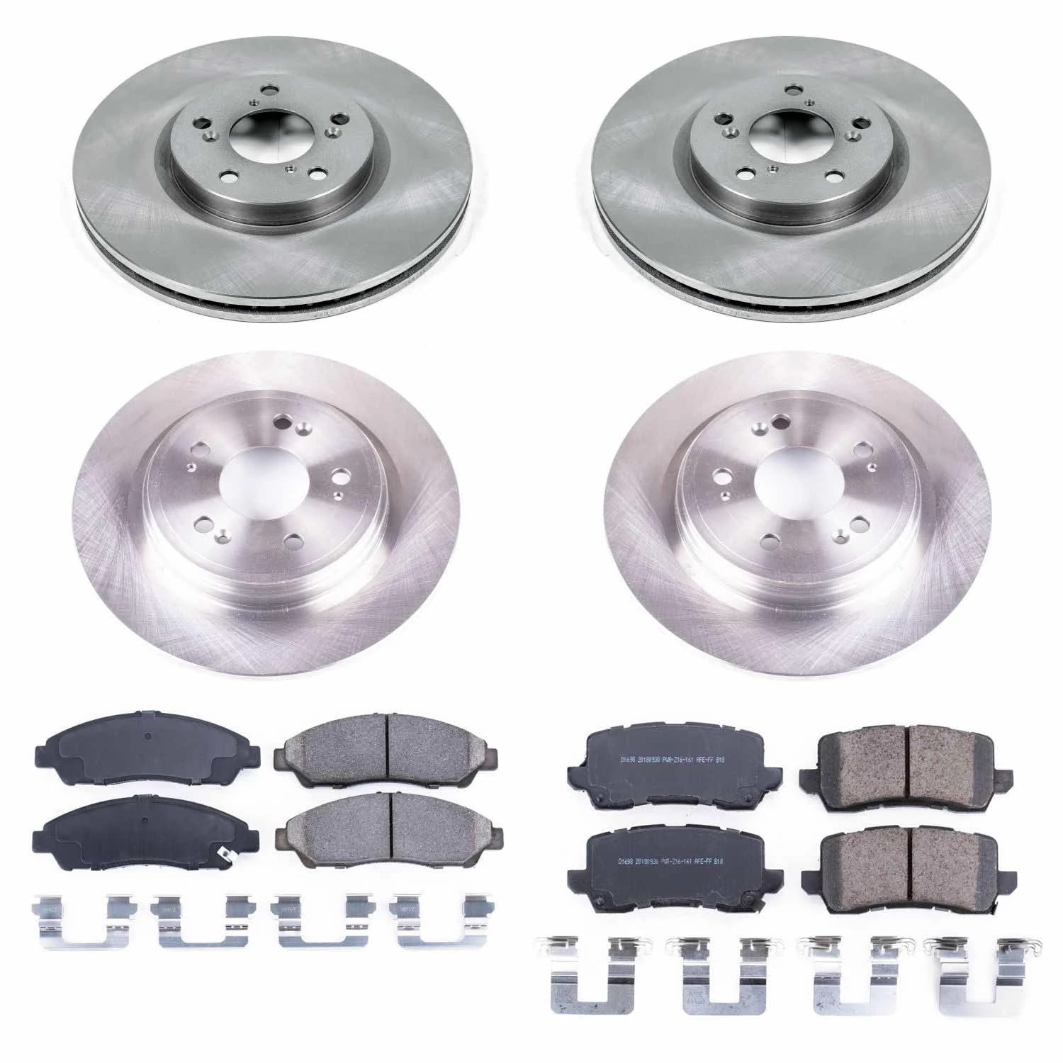 PowerStop Front and Rear Stock Replacement Brake Pad and Rotor Kit Fits: ACURA Select Models KOE7282