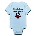 thumbnail image 1 of CafePress - My Siblings Have Paws Body Suit - Baby Light Bodysuit, 1 of 1