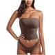 thumbnail image 1 of Camisola de color liso sin tirantes para mujer, parte trasera hermosa, corta, tipo integrado, sin tirantes, conjunto de ropa interior, top de nailon para mujer, 1 of 2