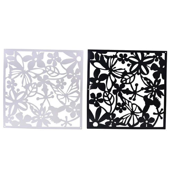 8 Piezas Flor De Mariposa Aves Colgando Cortina Sa De Dormitorio Divisor Partición Pared Decoración Yotijar Panel divisor ahuecado