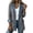 Gray women's long sleeve denim blazer a1, variant on thefmos Women's Fall Winter Long Sleeve Denim Blazer Collared Button Down Open Front Casual Blazers Dressy Basic Tops for Office Work Travel Fashion Clothes, Beige S